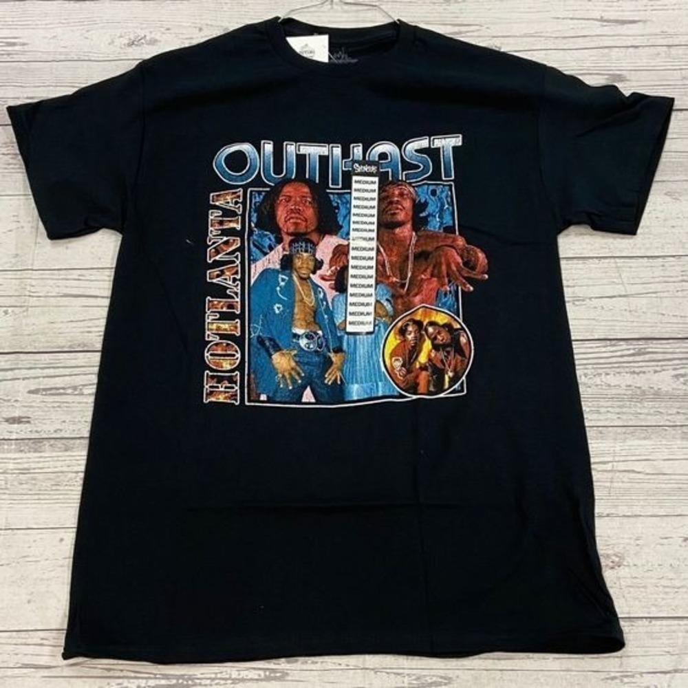 Outkast Shirts Outkast Black Graphic Short Sleeve T-Shirt